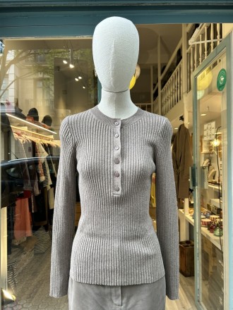 Jersey canalé piedra 2