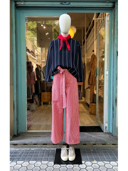 Pantalón sarga  rayas