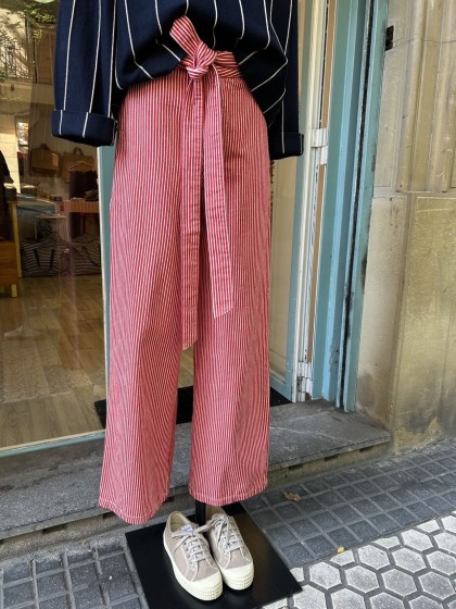 Pantalón sarga  rayas