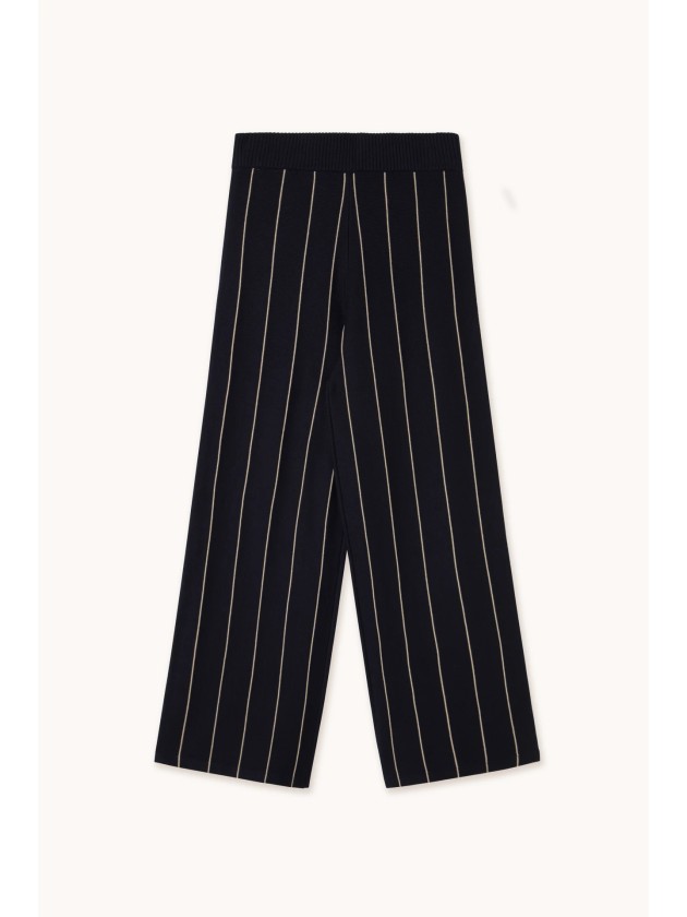 Pantalón de punto a rayas