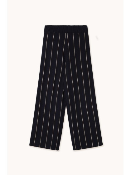 Pantalón de punto a rayas