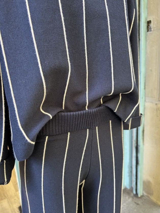 jersey de punto a rayas