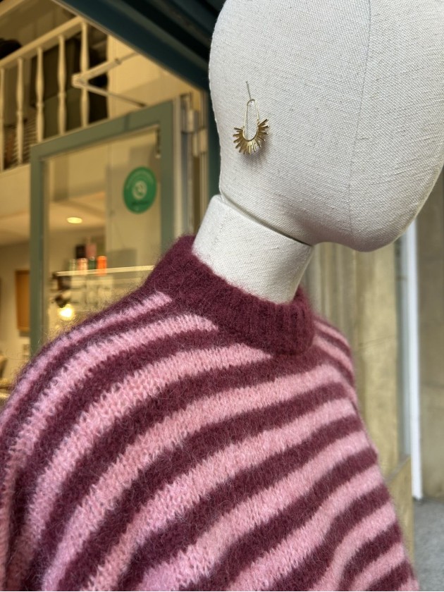 Jersey rayas rosa/burdeos