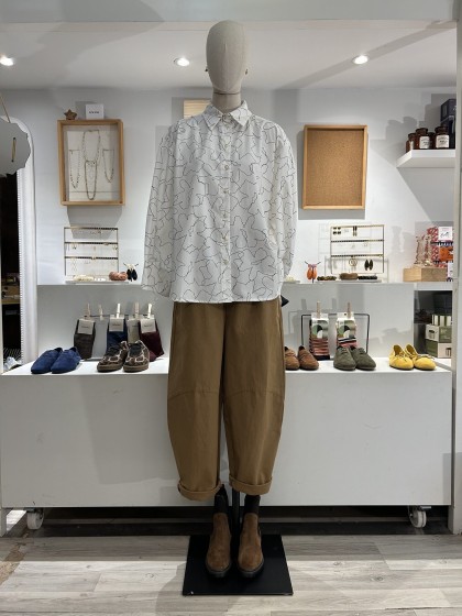 Camisa oversize flores