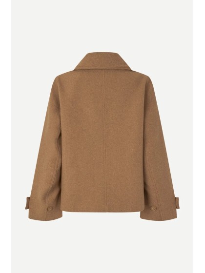 Chaqueta cruzada camel