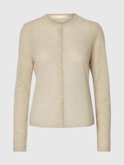 Cárdigan fino crudo
