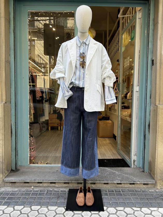 Americana oversize blanca