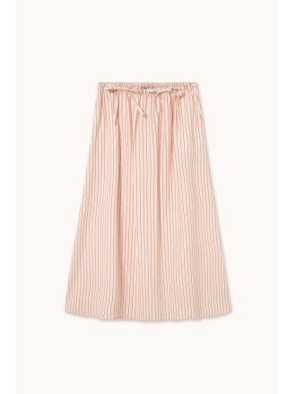 Falda rayita naranja