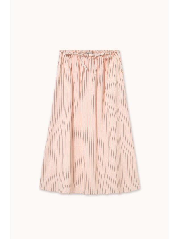 Falda rayita naranja
