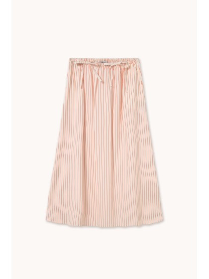 Falda rayita naranja