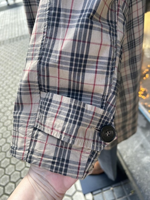 Gabardina reversible beige