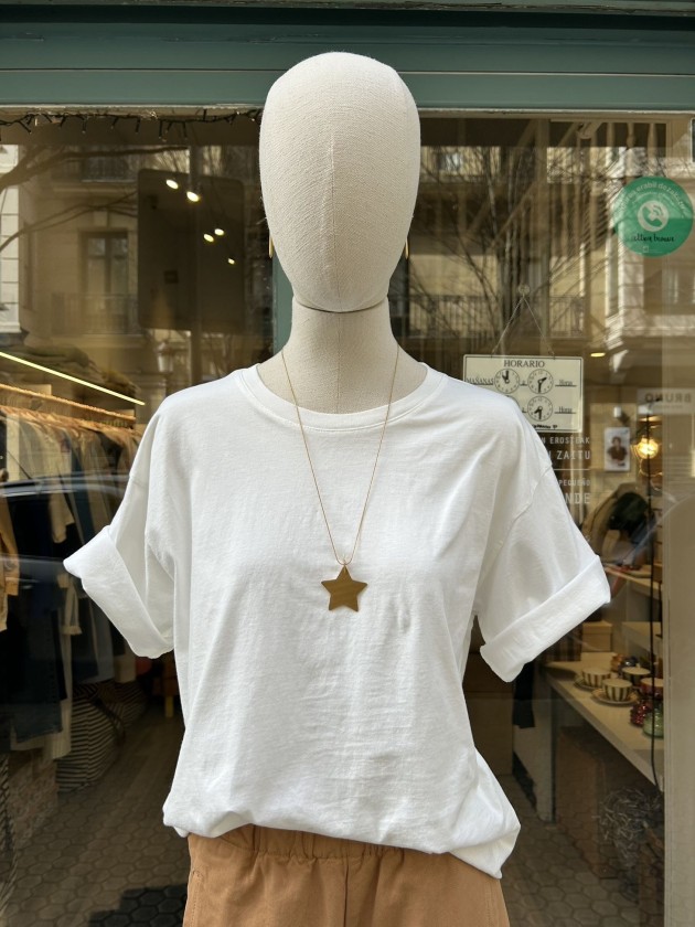 Camiseta blanca lavada