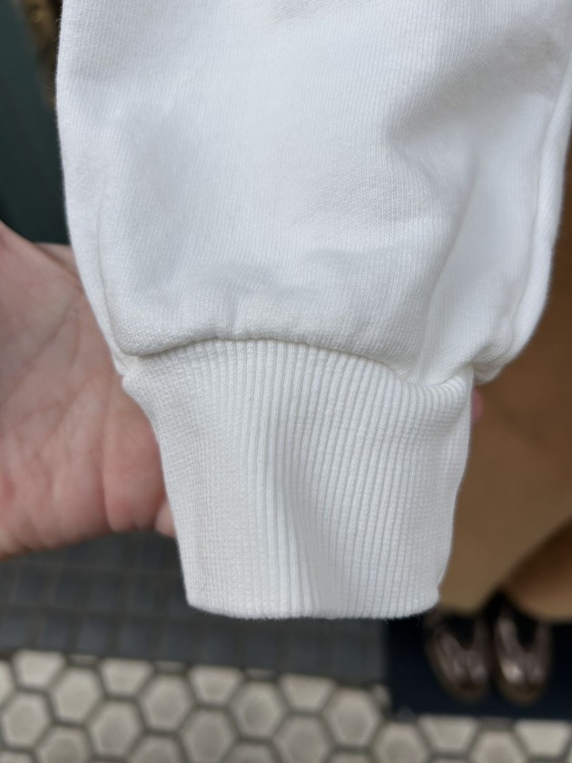 Sudadera blanca lavada