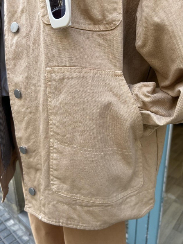 Chaqueta cargo beige