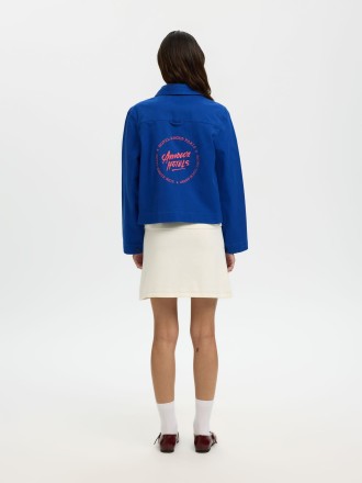 Chaqueta azul bordada 2