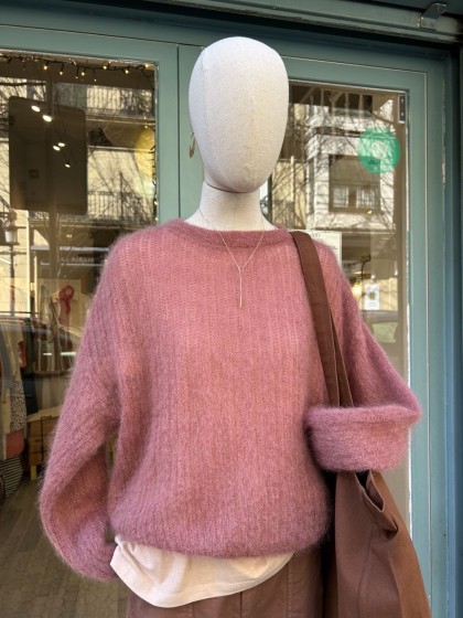 Jersey mohair avellana