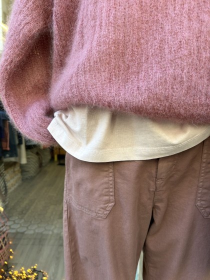 Jersey mohair avellana