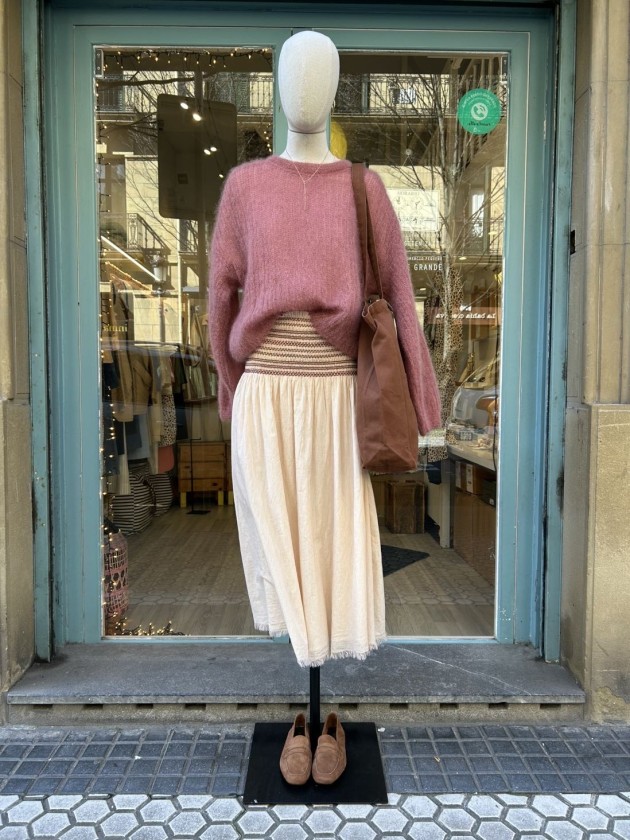 Jersey mohair avellana